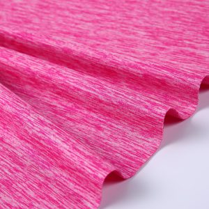 Heather Grey Poly Nylon Lycra Knitted Fabrics