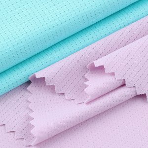 Heating Yarn Weft Mesh Polyester Spandex Knitted Fabrics