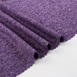 Heather Grey 100% Poly/CD Weft Knitted Fabric