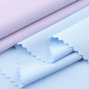 Weft T-shirt Jacquard Mesh Polyester Spandex Fabrics