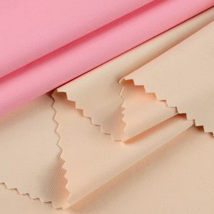 Peach Finished Nylon Spandex Interlock Knitted fabrics for Leggings