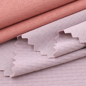 T-shirt Jacquard Mesh Fabrics Polyester Spandex Fabrics